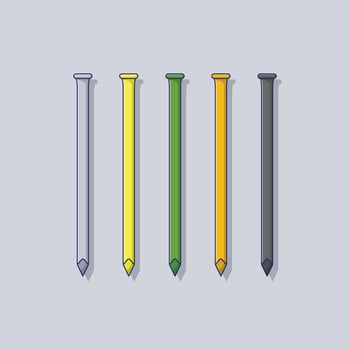 Hobnail Vector Icon Illustration with Outline for Design Element, Clip Art, Web, Landing page, Sticker, Banner. Flat Cartoon Style
