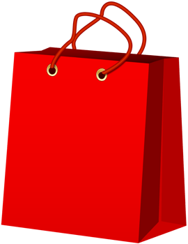 Red Gift Bag png