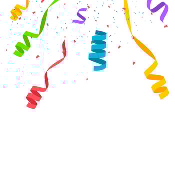 Colorful bright confetti background. Confetti burst. Festive vector illustration