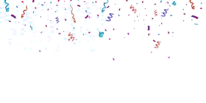 Colorful bright confetti background. Confetti burst. Festive vector illustration