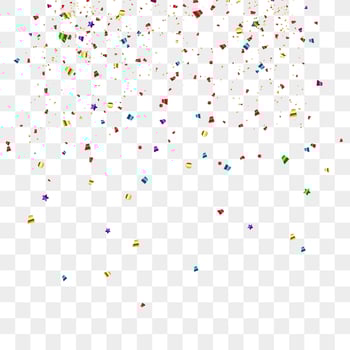 Colorful bright confetti background. Confetti burst. Festive vector illustration