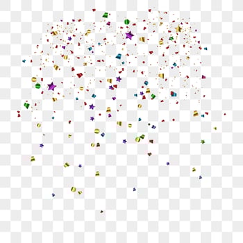 Colorful bright confetti background. Confetti burst. Festive vector illustration