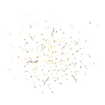Colorful confetti isolated. Festive vector background