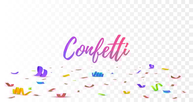 Confetti background. Falling confetti, birthday vector illustration