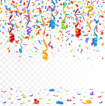 Confetti Vector Background