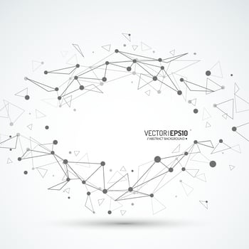 Geometric vector background for business or science presentation.