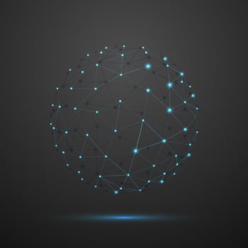 Geometric vector background for business or science presentation.