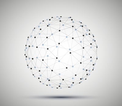 Geometric vector background for business or science presentation.