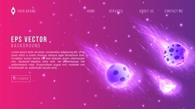 Space Purple Gradient Web Design Abstract Background EPS 10 Vector For Website, Landing Page, Home Page, Web Page