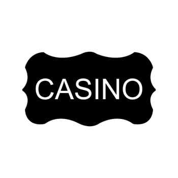 Casino Sign Vector Icon