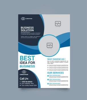 Modern business brochure template flyer vector