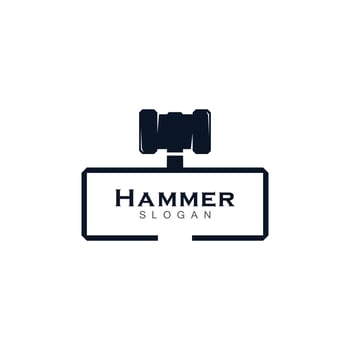 Hammer symbol vector icon