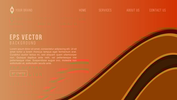 Coffee Theme Web Design Abstract Background EPS 10 Vector For Website, Landing Page, Home Page, Web Page
