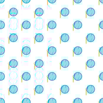 Golden monocle pattern, cartoon style vector