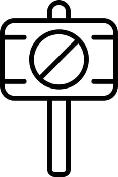 Manifestation Line Icon vector
