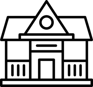 Residential Line Icon vector