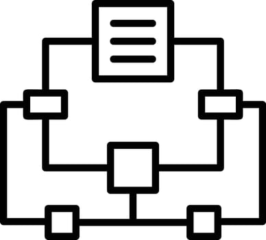Process Line Icon vector