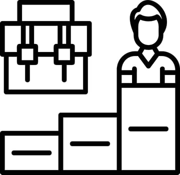 Career Line Icon vector