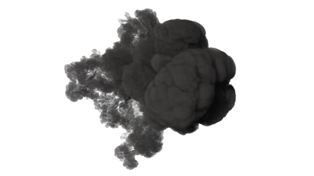 Smoke design. PNG alpha channel.