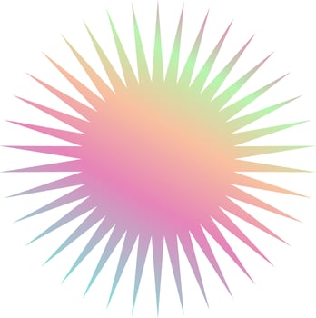 Holographic Shape Decorative Element Vector