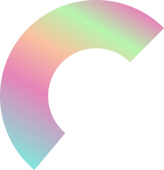 Holographic Shape Decorative Element Vector