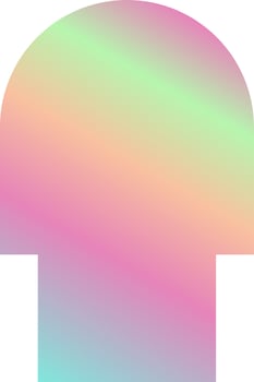 Holographic Shape Decorative Element Vector