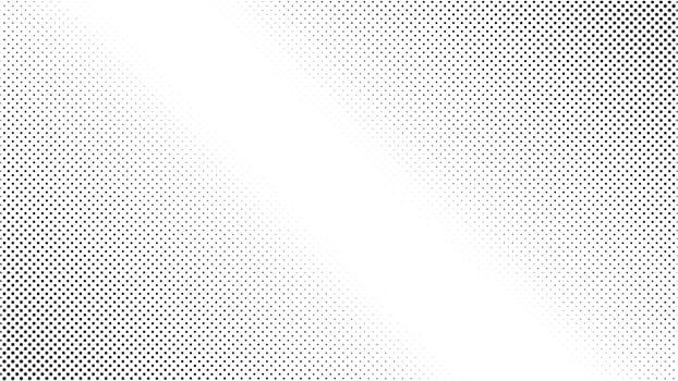 Halftone pattern background vector, abstract wallpaper template with black and white color halftone effect vector