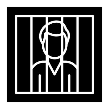 Punishment Glyph Icon vector