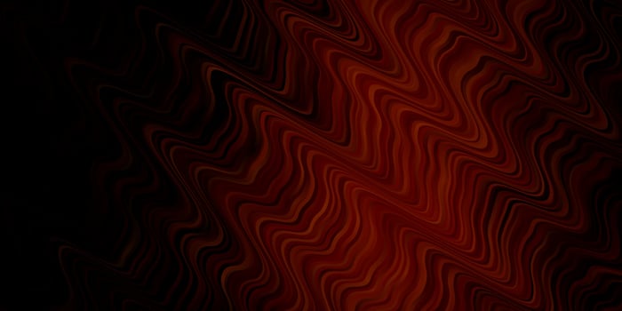 Dark Orange vector template with curves.