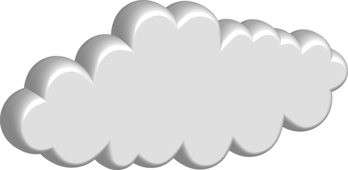 White cloud Crop-out Icon png