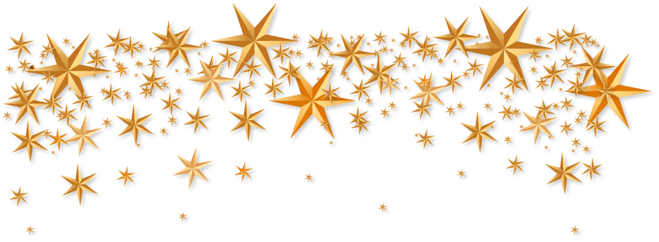 Golden Star Background Decoration Cutout png