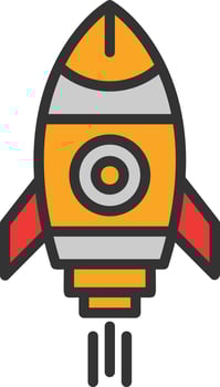 Booster Line Filled Icon vector