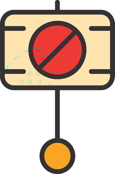 Movement Line Filled Icon vector
