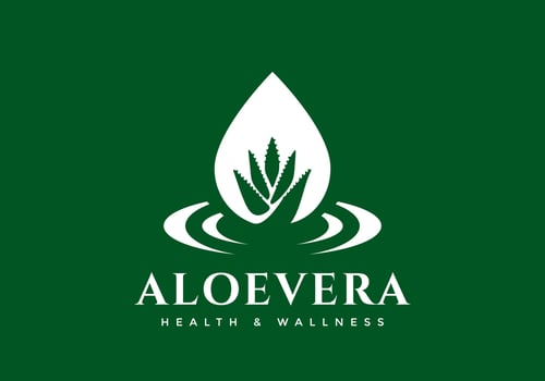 The aloe vera logo is suitable for fitness business symbols. vector