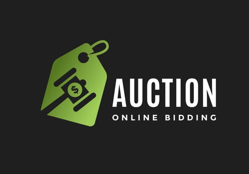 The auction logo is suitable for fitness business symbols. vector