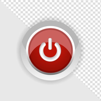 On and Off toggle switch buttons. Material design switch buttons set. Vector illustration
