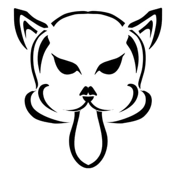 The cartoon dog icon design is suitable for logo designs, shop icons and so on vector