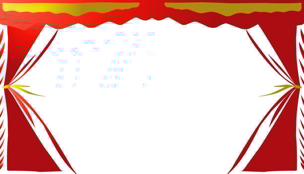 The background design with an aesthetic red curtain or curtain pattern is suitable for invitation designs, greeting cards and so on vector