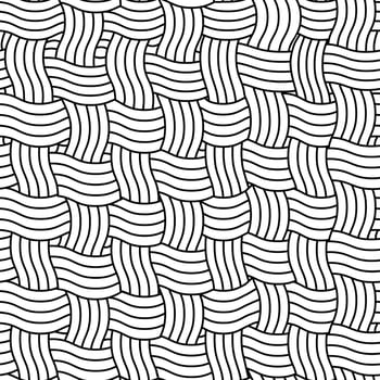 Woven rattan texture background seamless pattern vector illustration