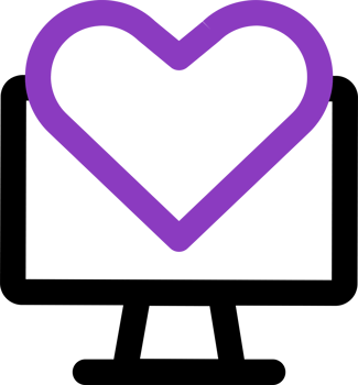 computer heart icon png