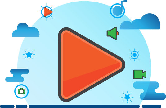 play video illustration png