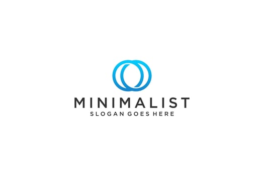 Abstract Initial Letter O Logo. Usable for Business, Technology and Branding Logos. Flat Vector Logo Design Template Element.