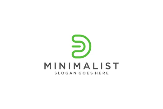 Abstract Initial Letter D Logo. Usable for Business, Technology and Branding Logos. Flat Vector Logo Design Template Element.