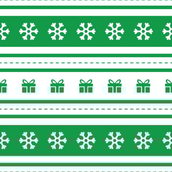 Christmas floral seamless pattern. Design for fabric, wrapping gift paper and backgrounds. Winter holiday season. Vector illustration.