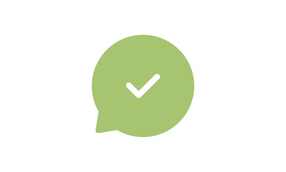 Speech balloon icon and message box flat line symbol. vector