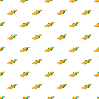 Seesaw pattern, cartoon style vector