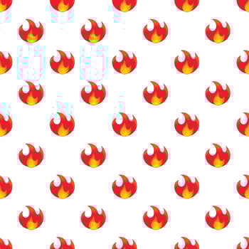 Fire pattern, cartoon style vector