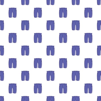 Men classic shorts pattern, cartoon style vector