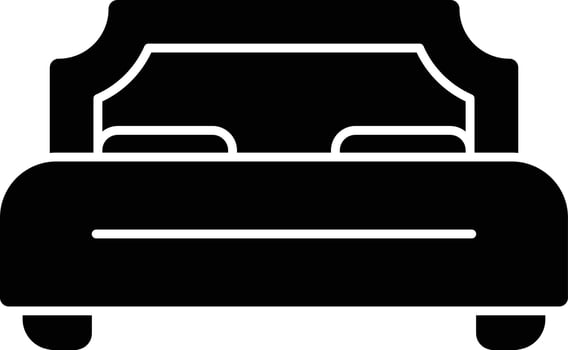 Double Bed Vector Icon Design