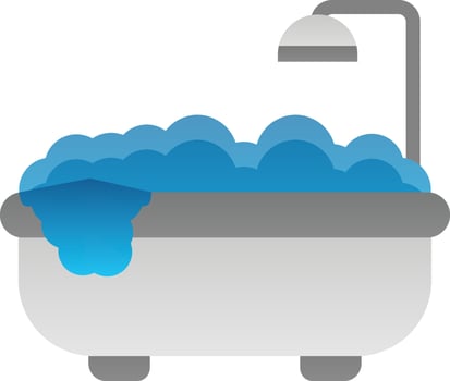 Bathtub Vector Icon Design